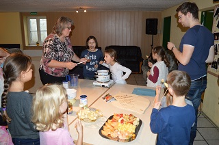 Foto beim Schokolade-Essen